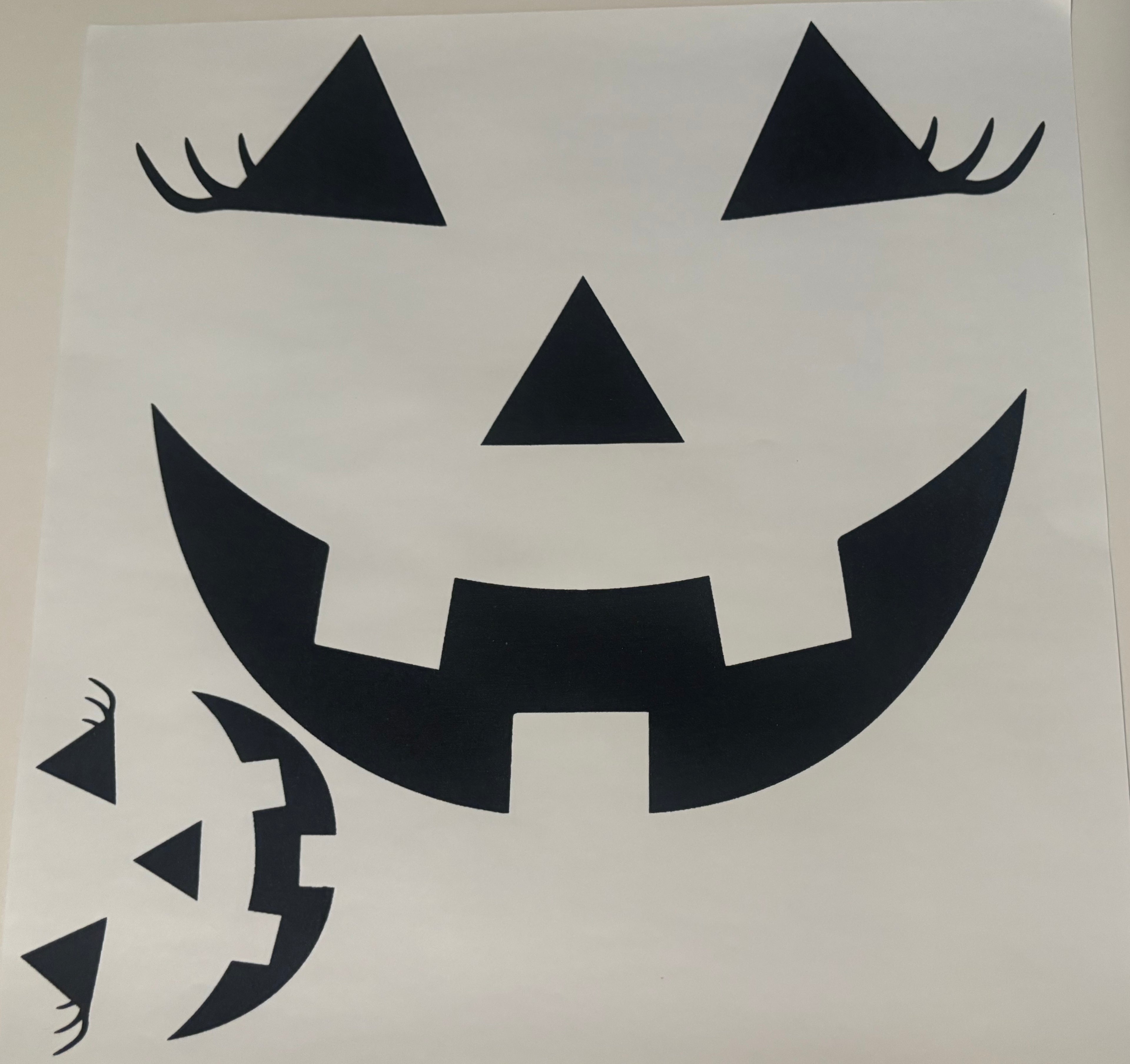 Pocket & Back Pumpkin with lashes tee design
