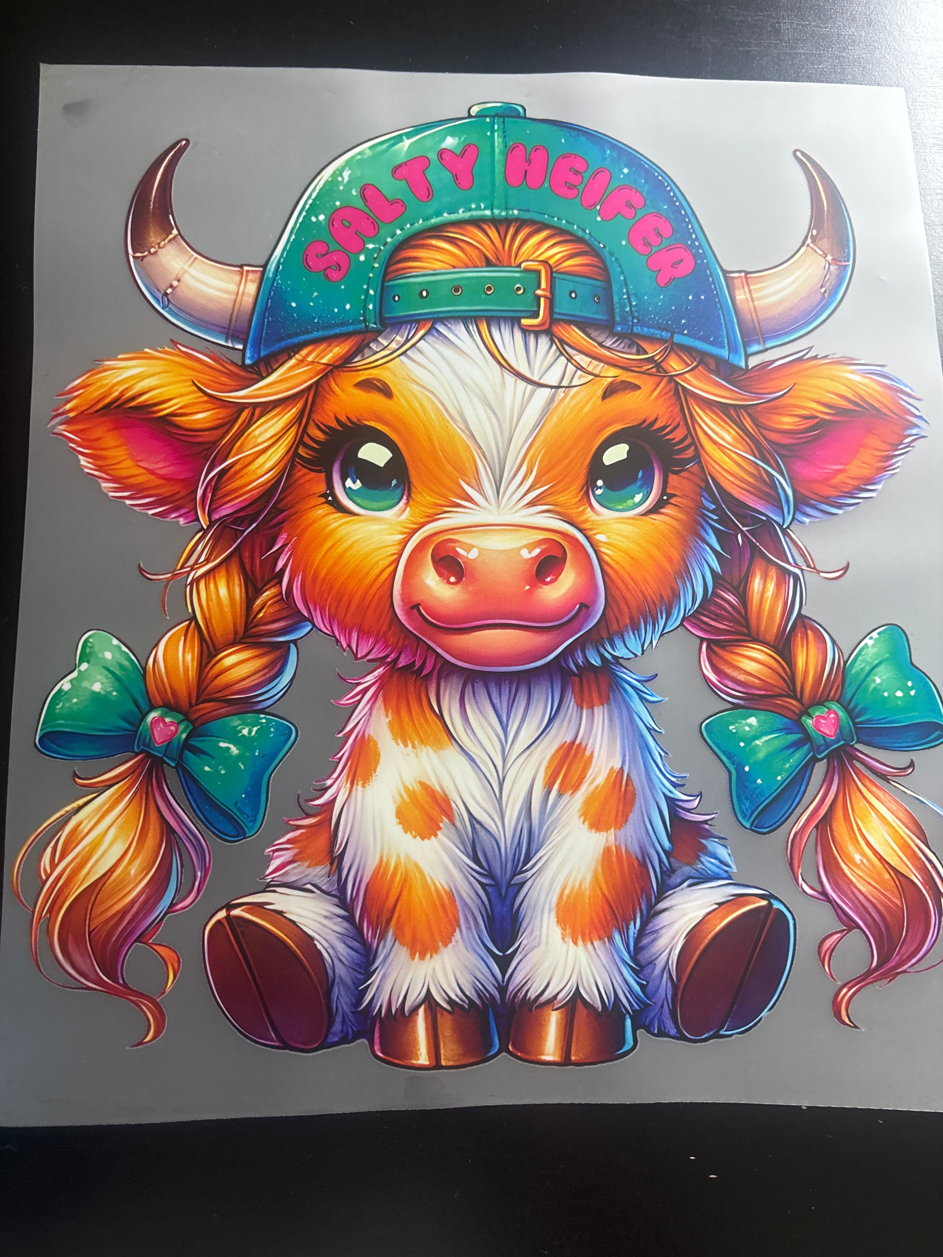 Salty heifer cow