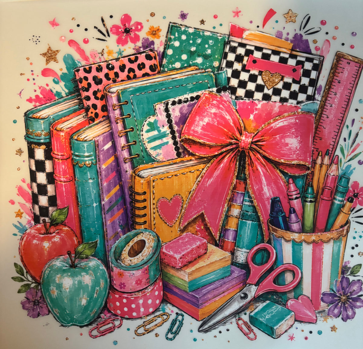 School Collage Tee Design