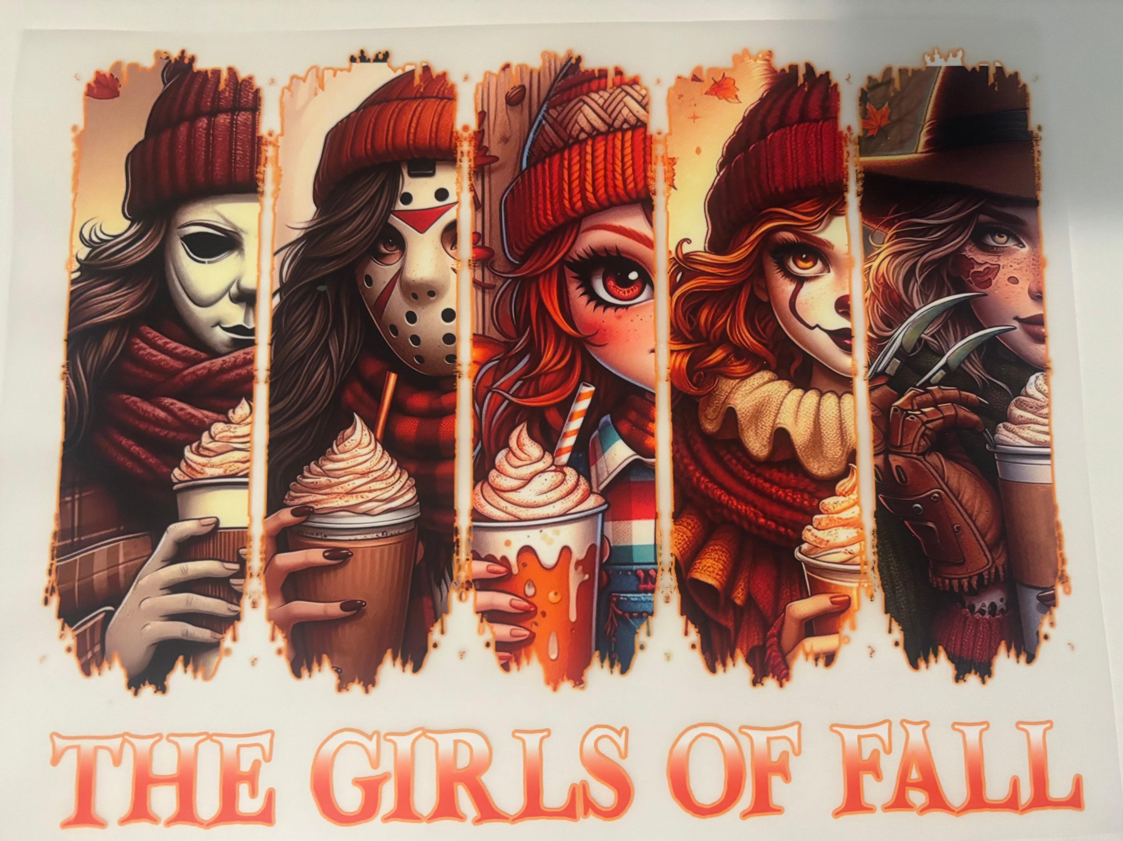 The girls of fall tee design