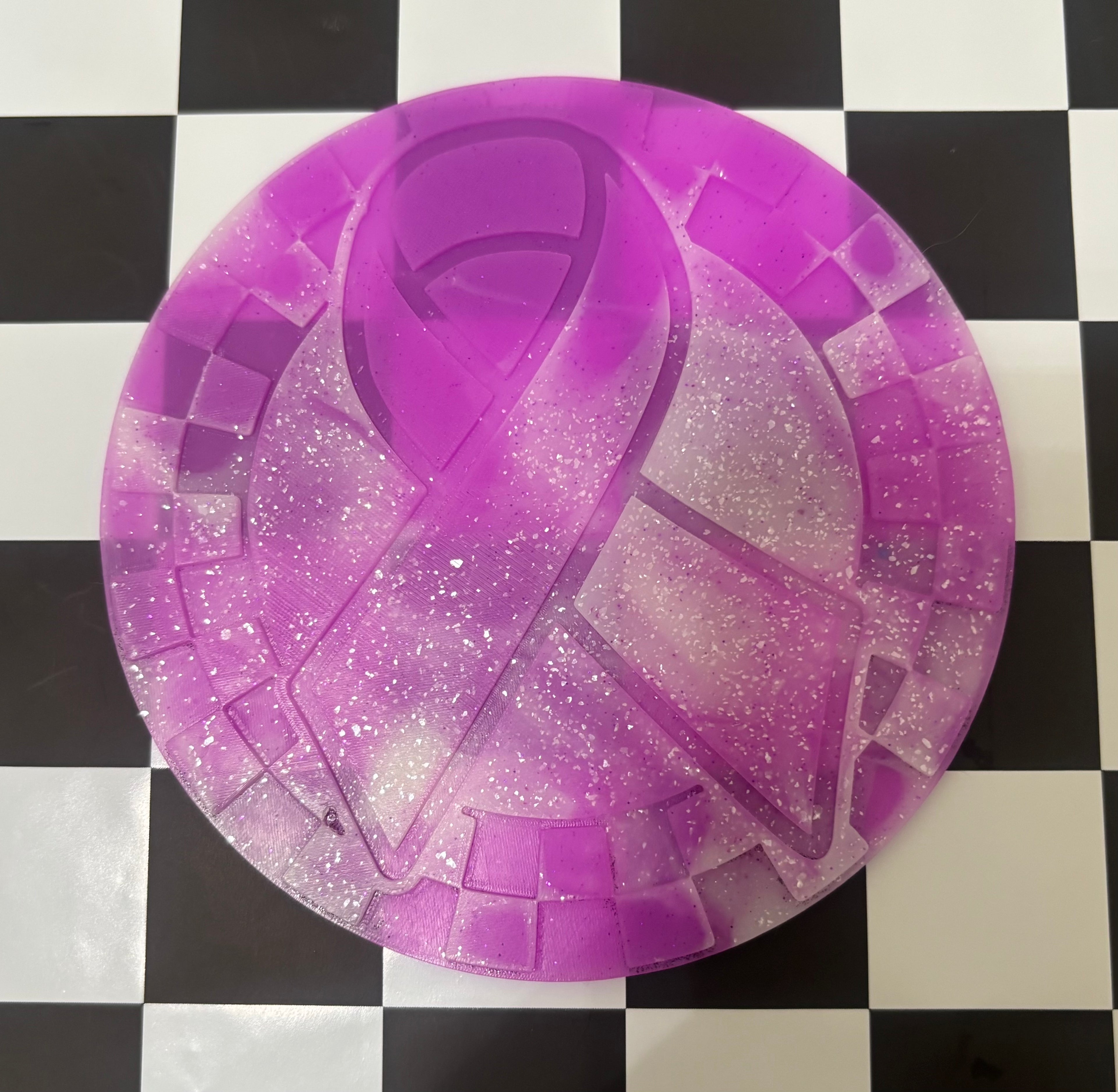 Custom checkered with ribbon mold