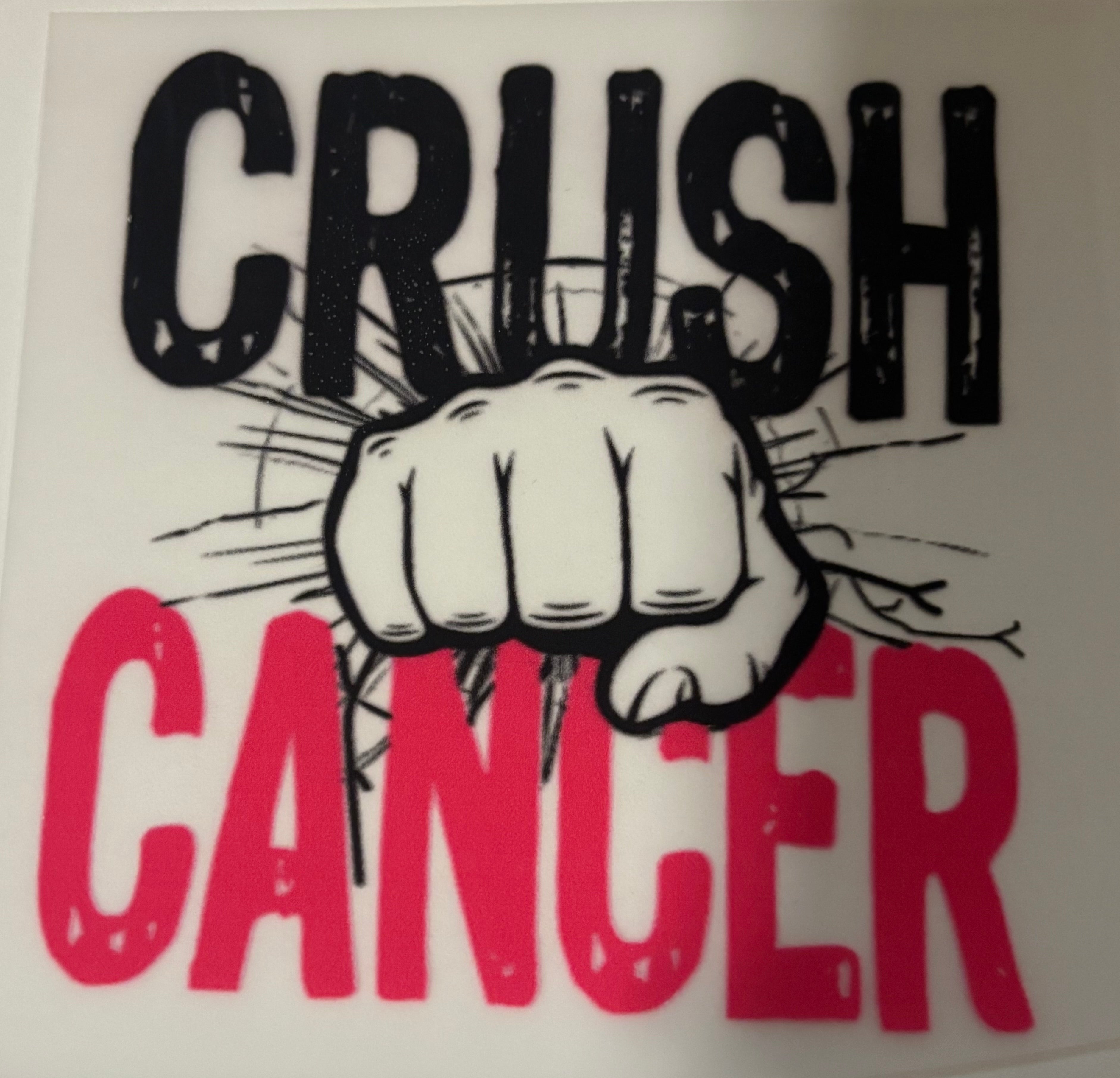 Crush Cancer pocket Tee Design
