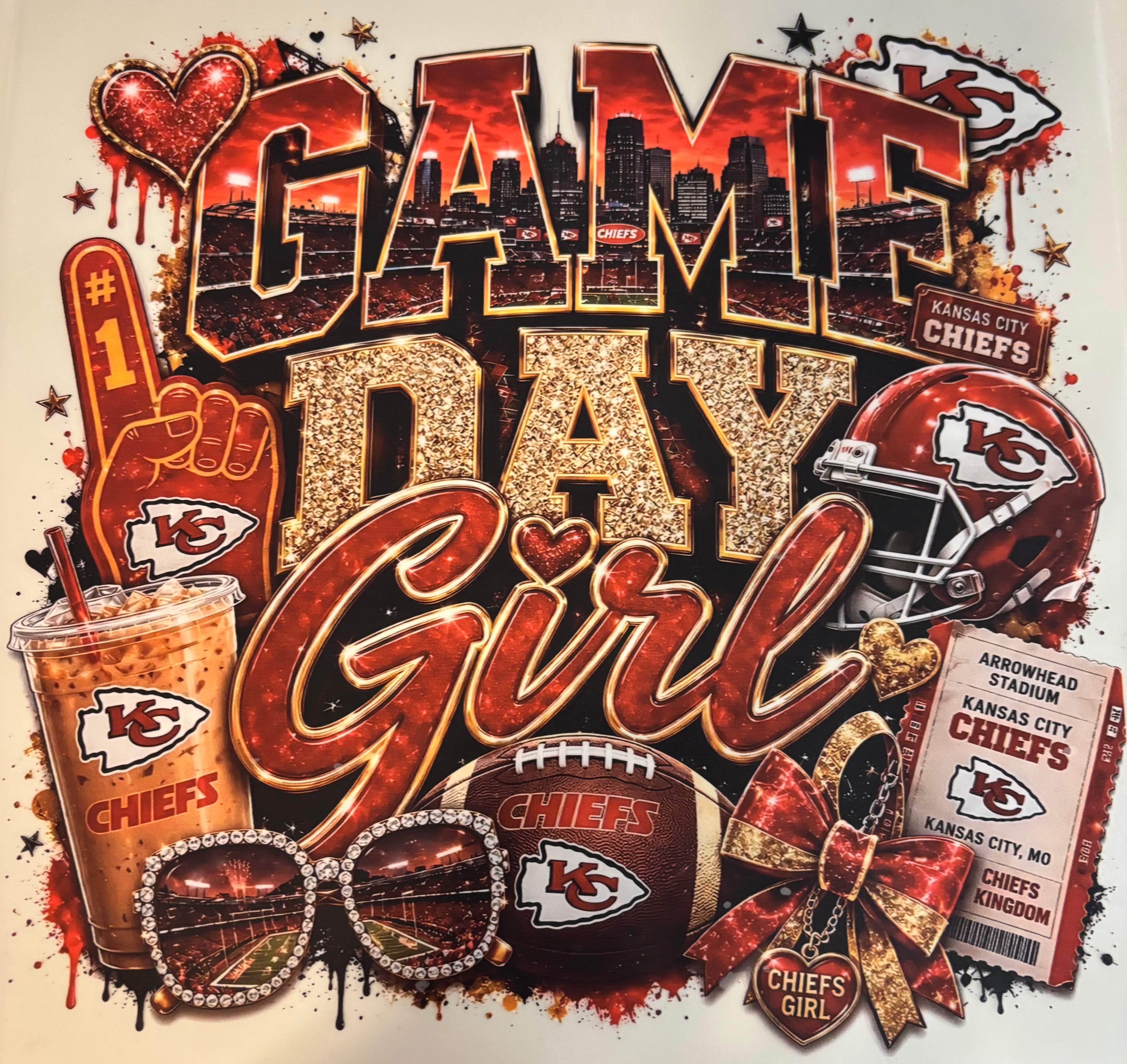 Game Day Girl Kc Tee Design