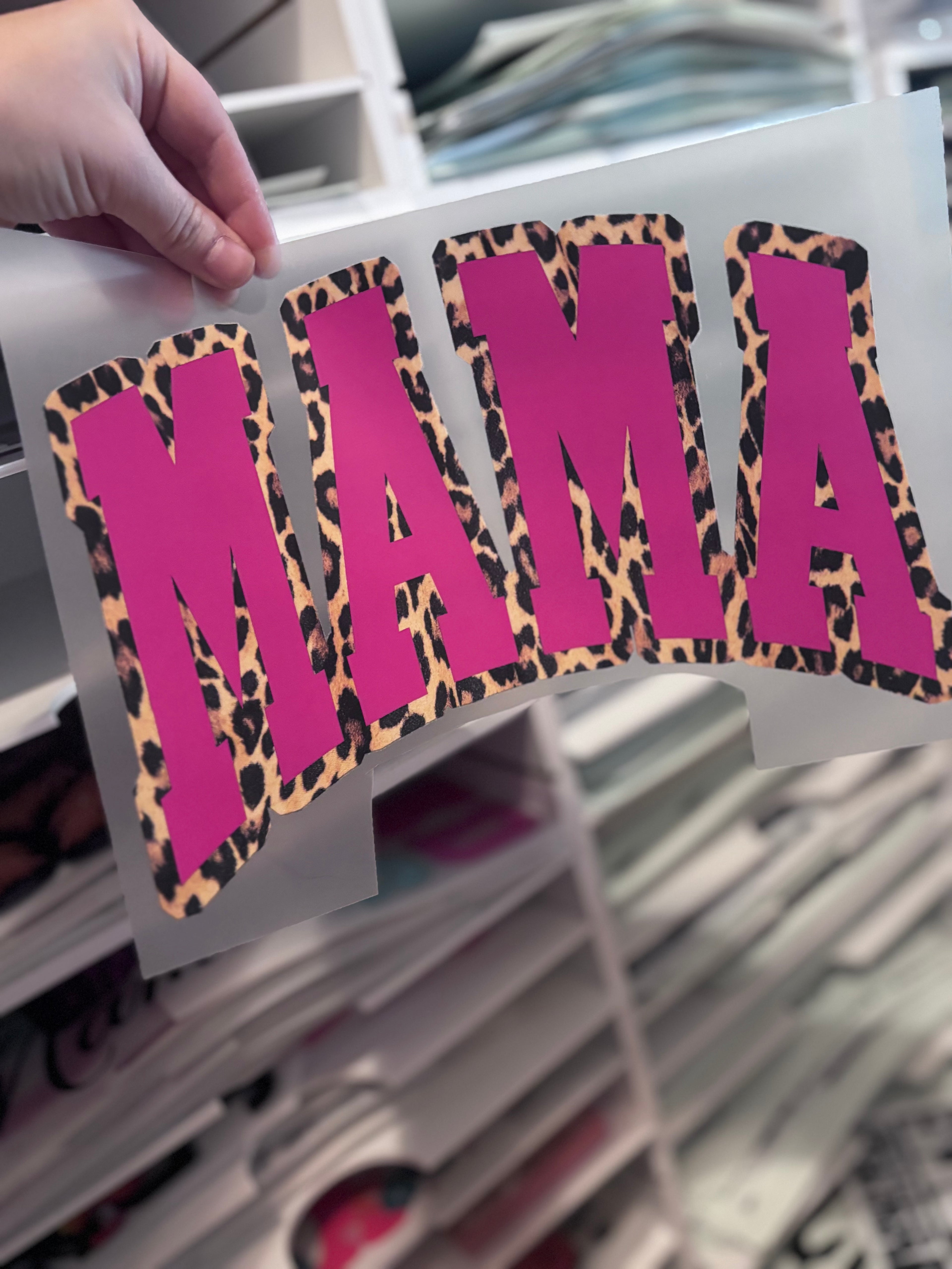 Cheetah Outline Mama