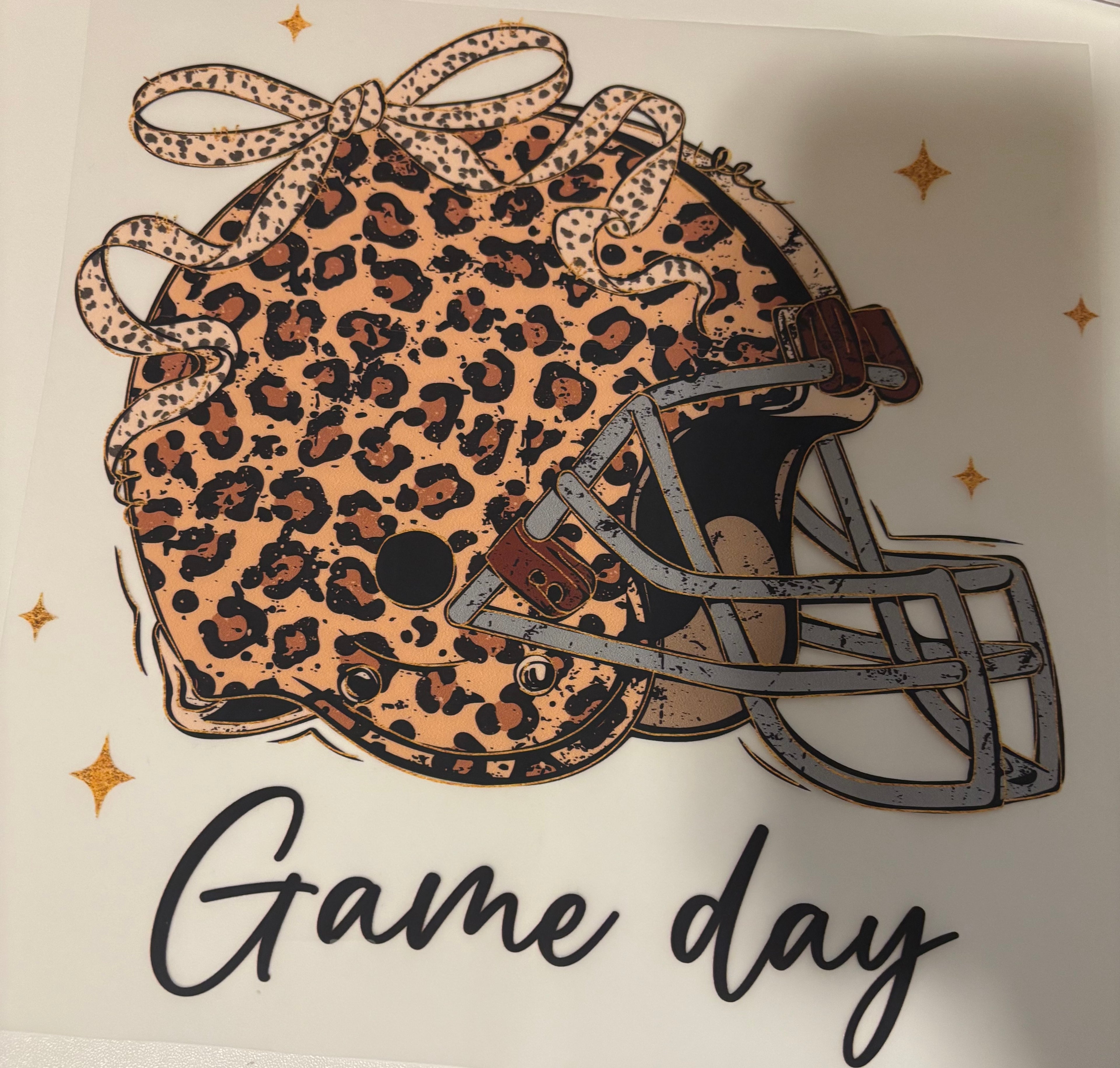 Leopard Helmet Game Day Tee Design