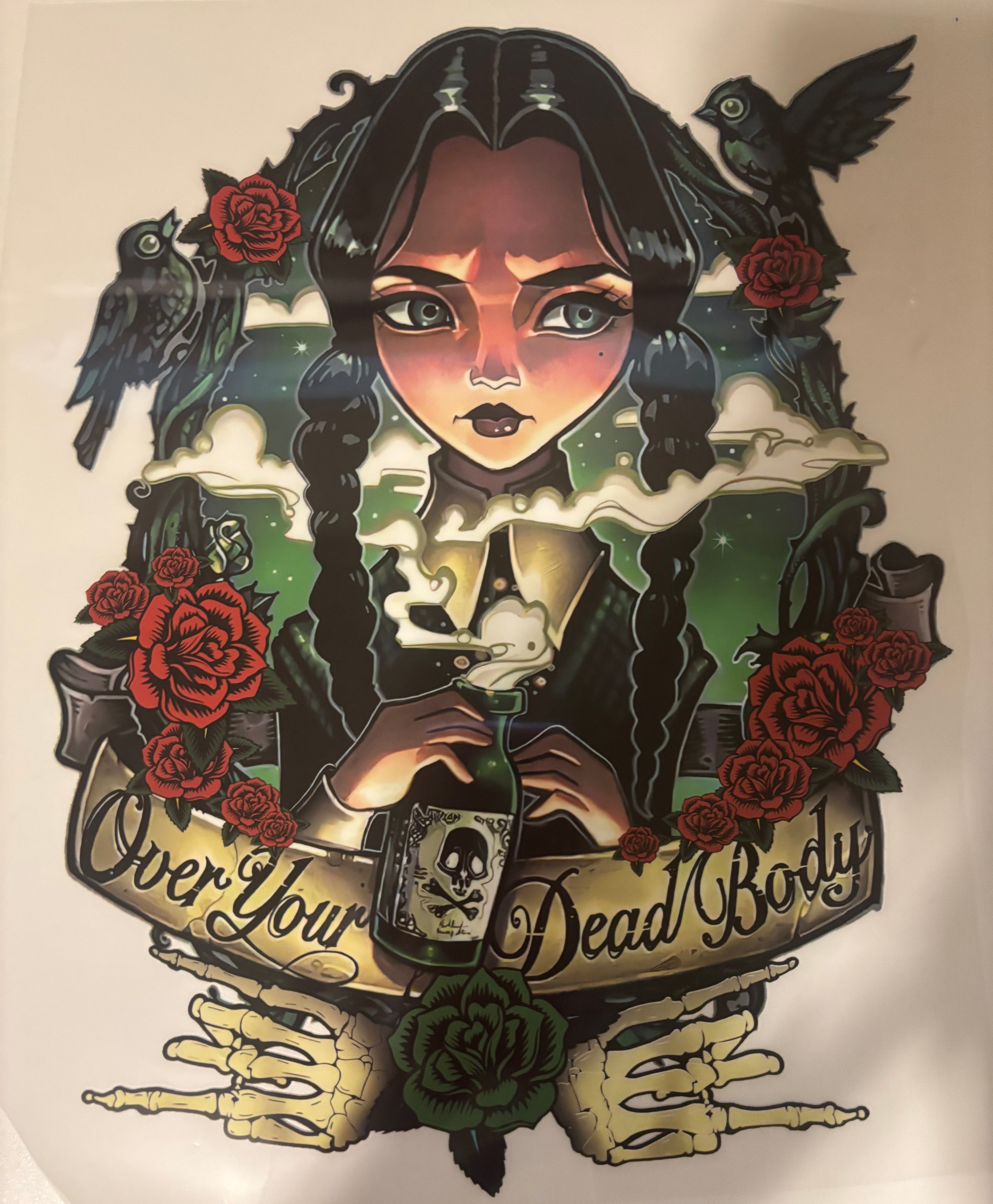 Over Your Dead Body Tee Design