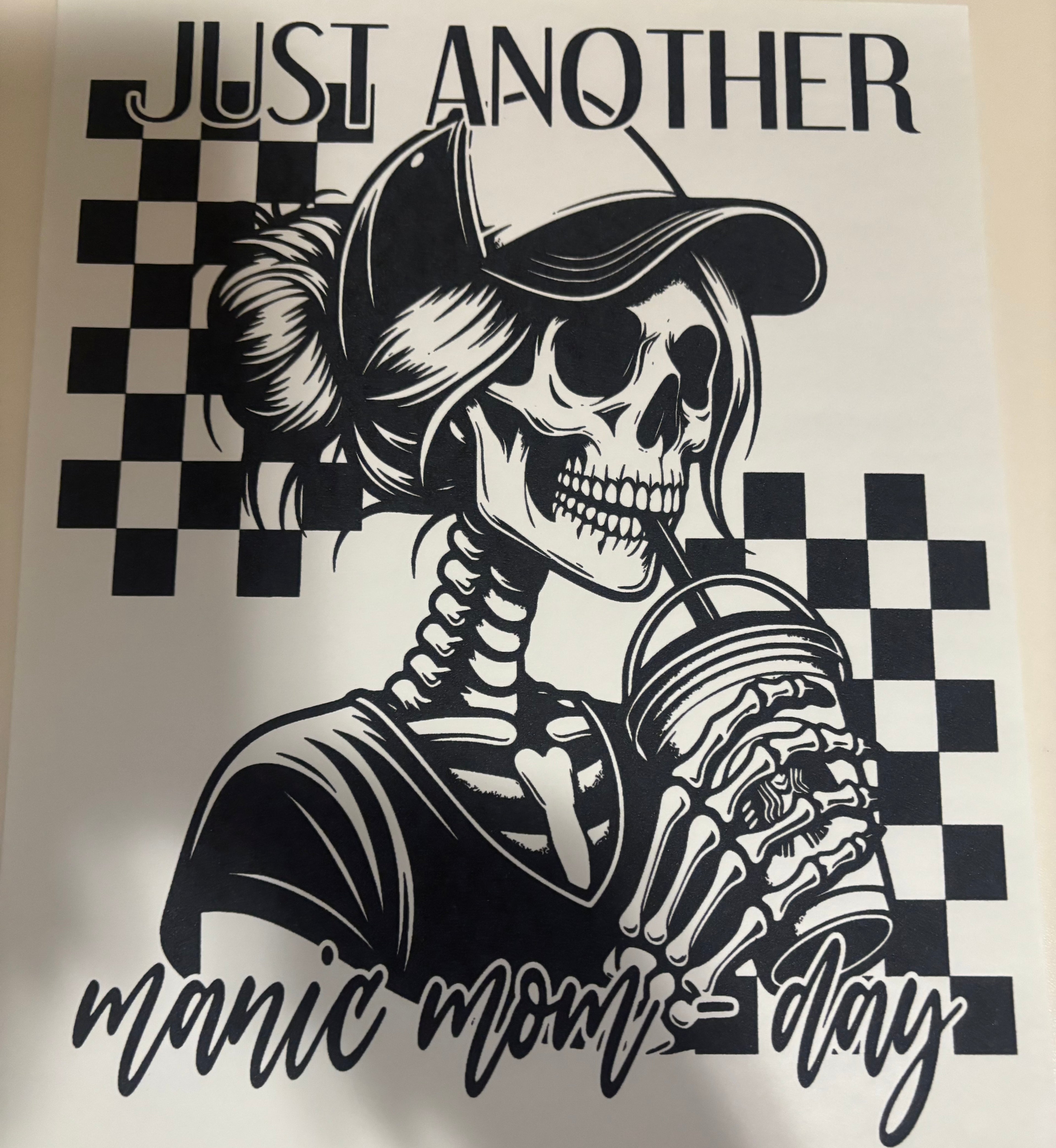 Just another manic mom day tee design