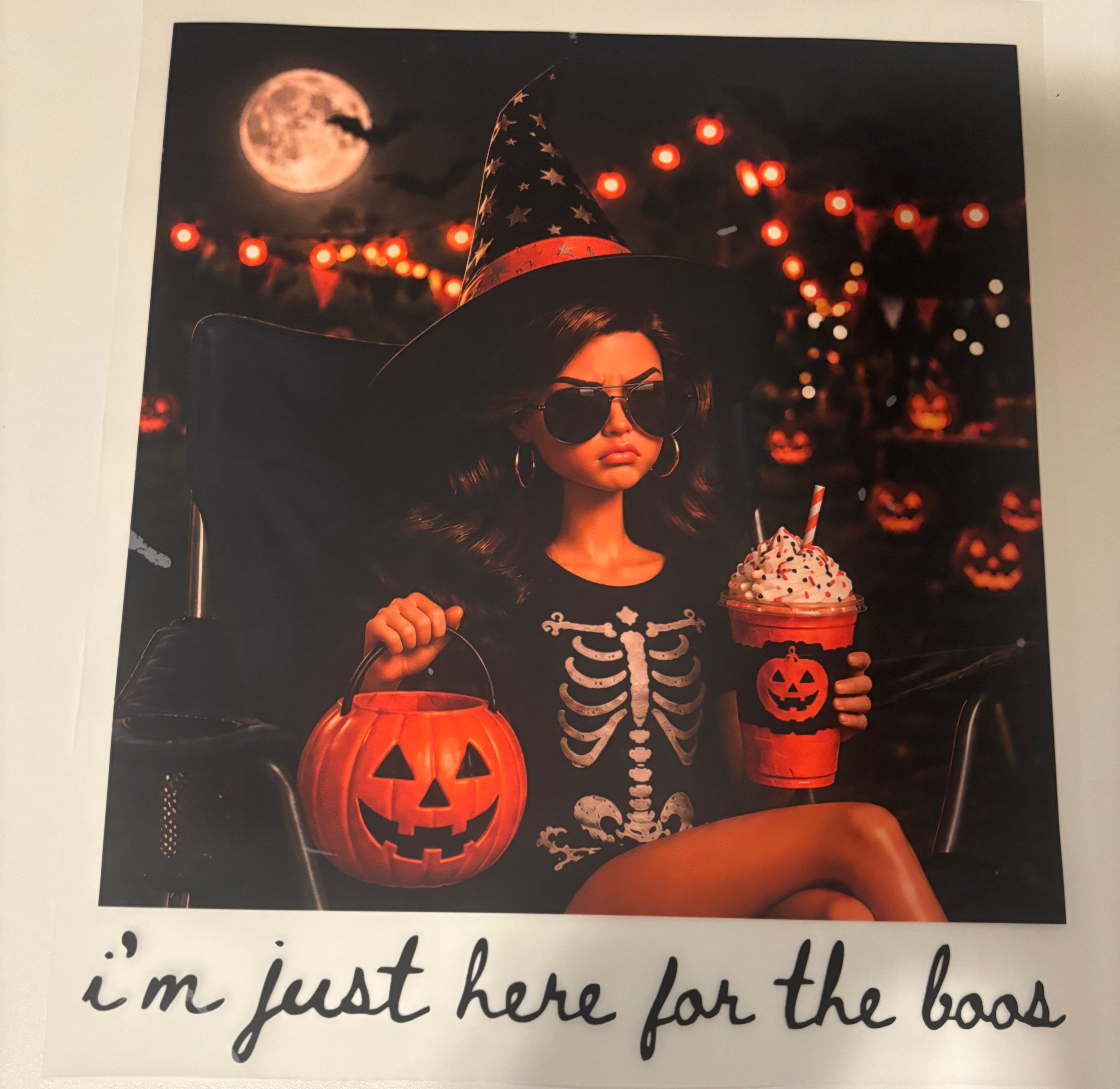 I'm just here for the boos Tee Design