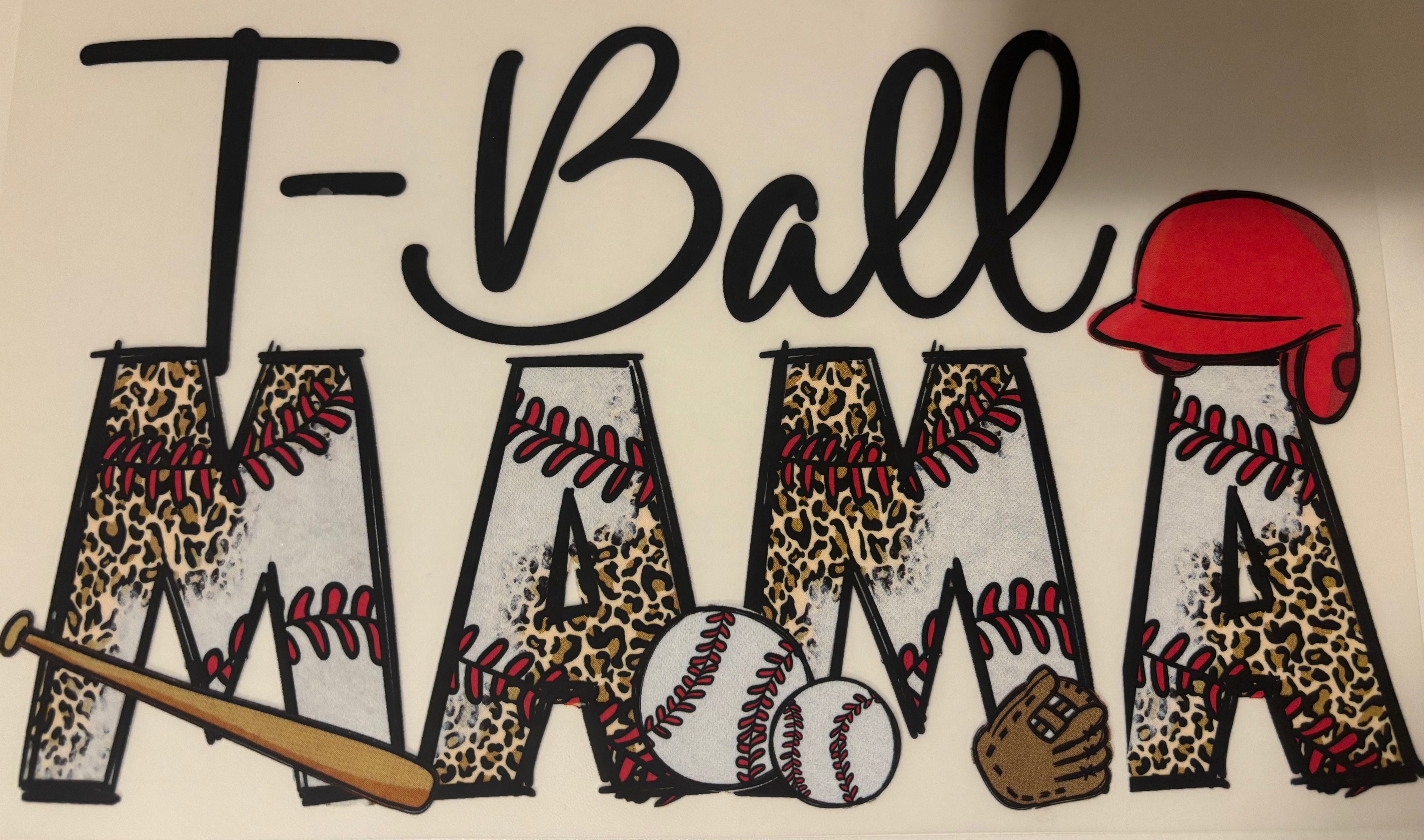 T-Ball Mama Tee Design