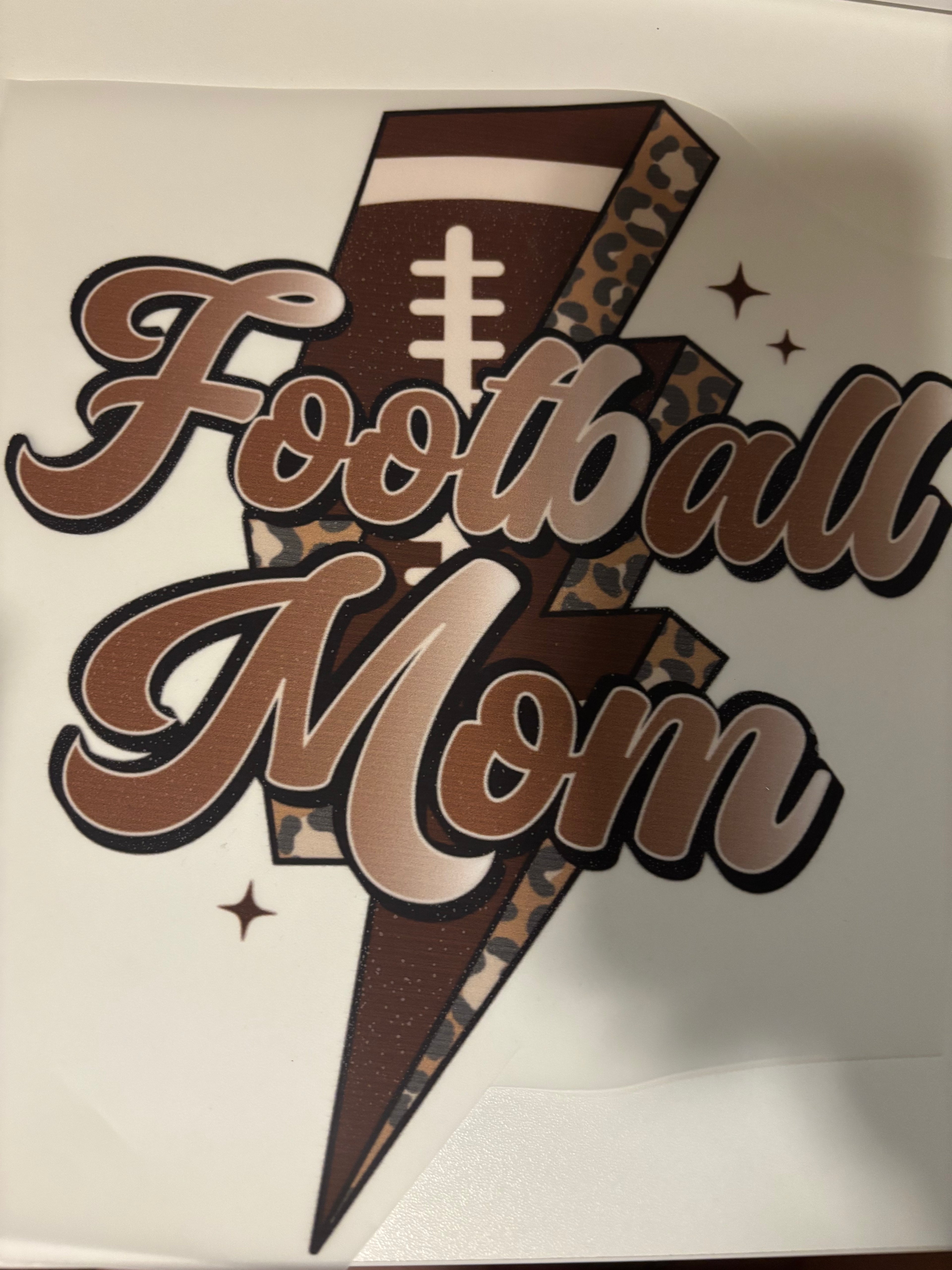 Thunderbolt Football Mom Tee Design
