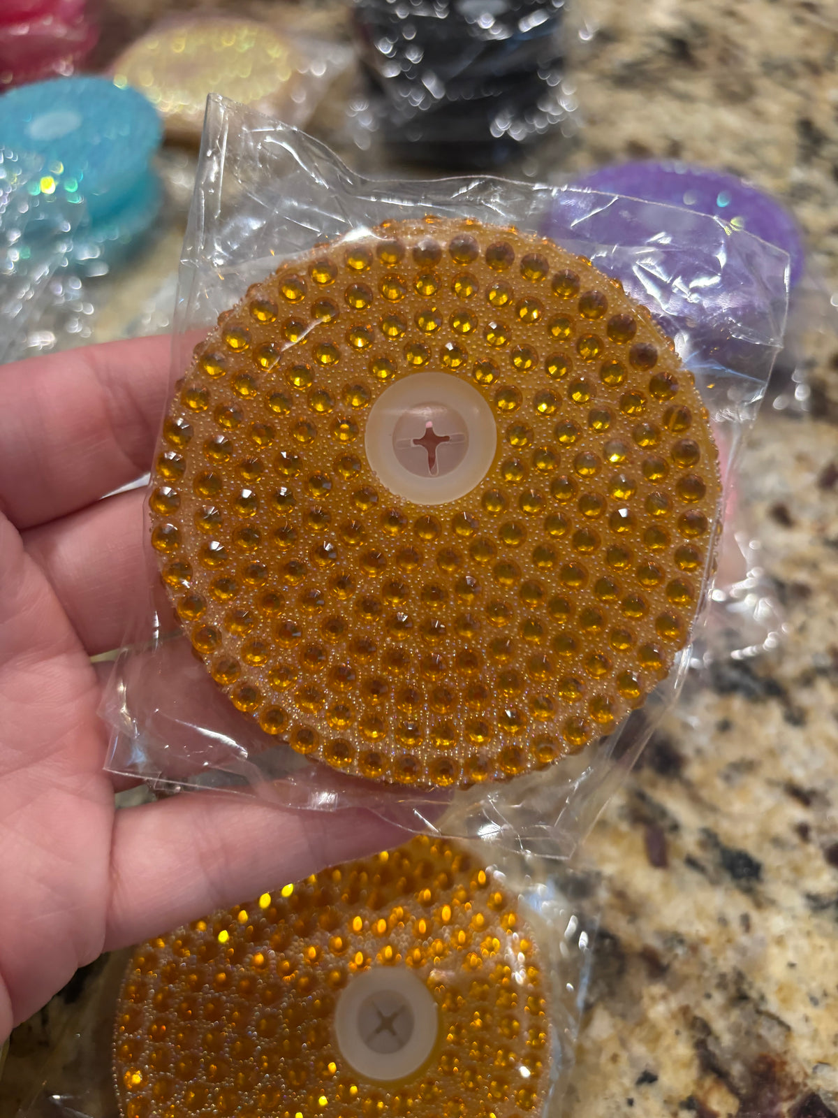 16/20 orange bling lid