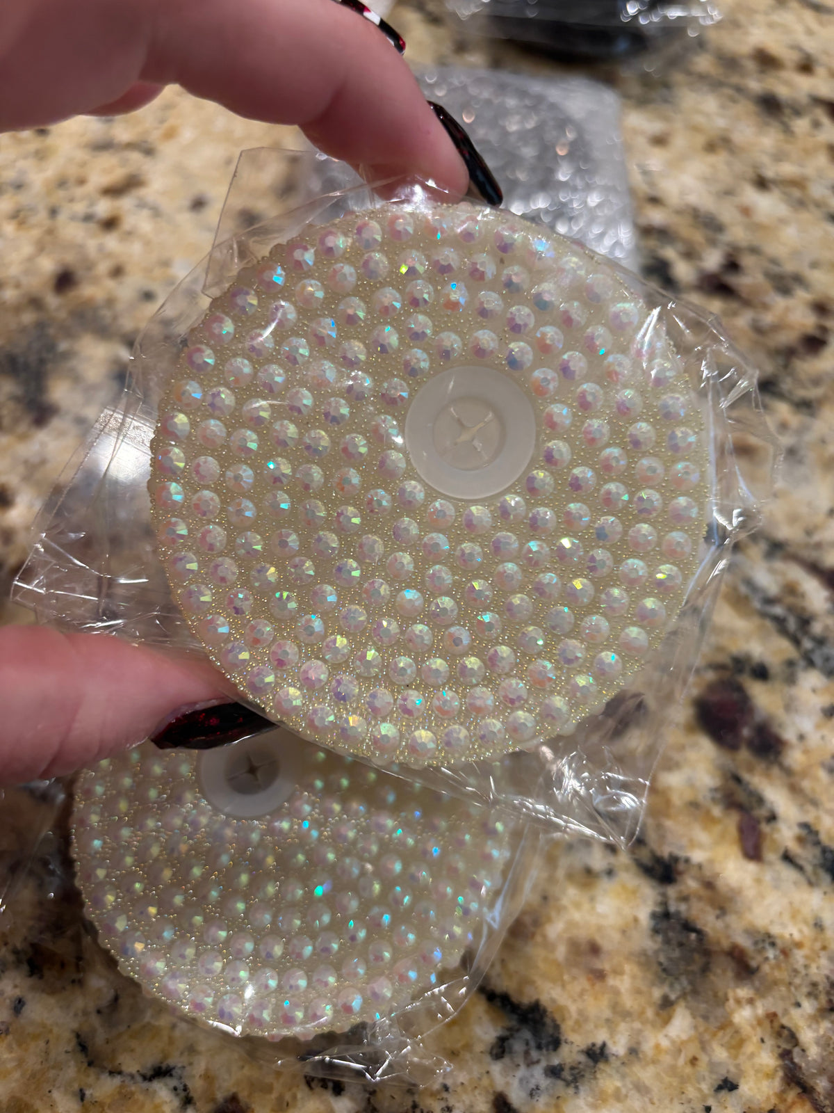 16/20 oz off white bling lid